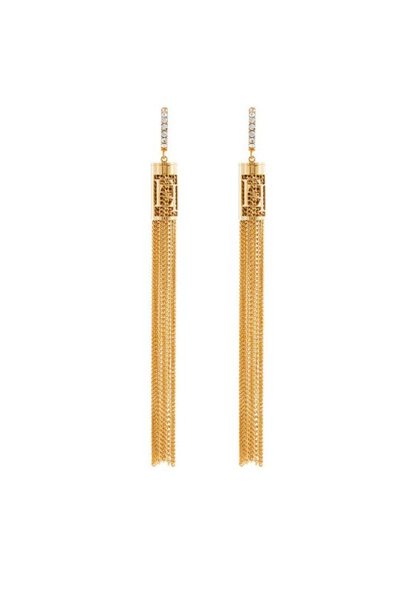 Elisabetta Franchi Kolczyki OR-29A-47E2-V340 Złoty. Materiał: złote. Kolor: złoty