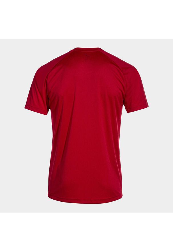 Koszulka z dekoltem w szpic Joma Inter IV. Typ kołnierza: dekolt w kształcie V. Kolor: wielokolorowy, czarny, czerwony. Materiał: poliester. Sport: piłka nożna