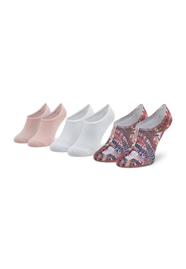 Zestaw 3 par stopek damskich Converse E1135P 3001. Materiał: materiał