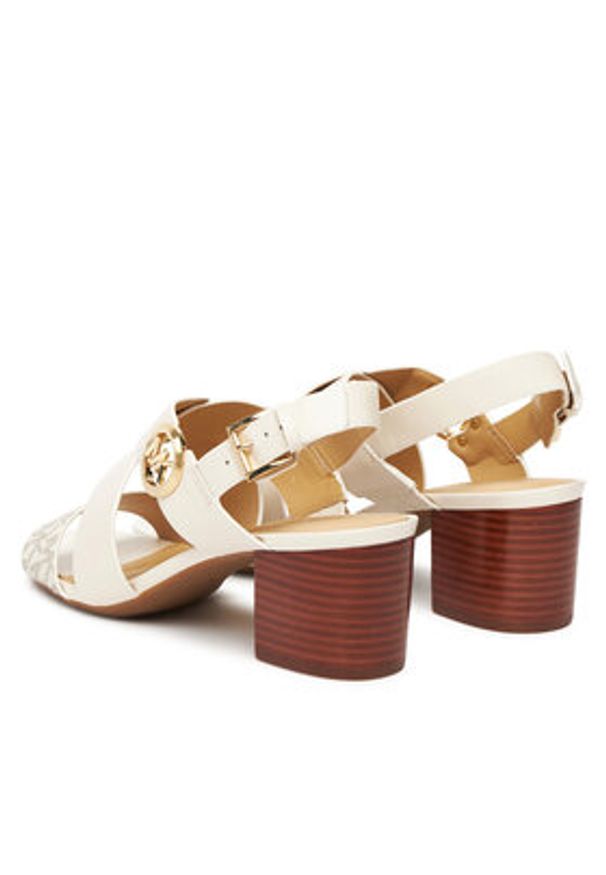 MICHAEL Michael Kors Sandały Vera 40S4VEMS1B Biały. Kolor: biały. Materiał: skóra