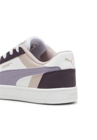 Puma - Dziecięce sneakersy PUMA Caven 2.0 Block PUMA Midnight Plum Pale White Purple. Kolor: fioletowy, wielokolorowy, biały. Materiał: skóra, syntetyk. Szerokość cholewki: normalna