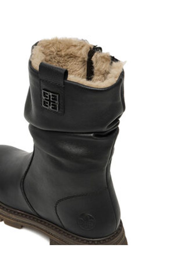 Rieker Botki CEO-Z9855-00 Czarny. Kolor: czarny. Materiał: skóra