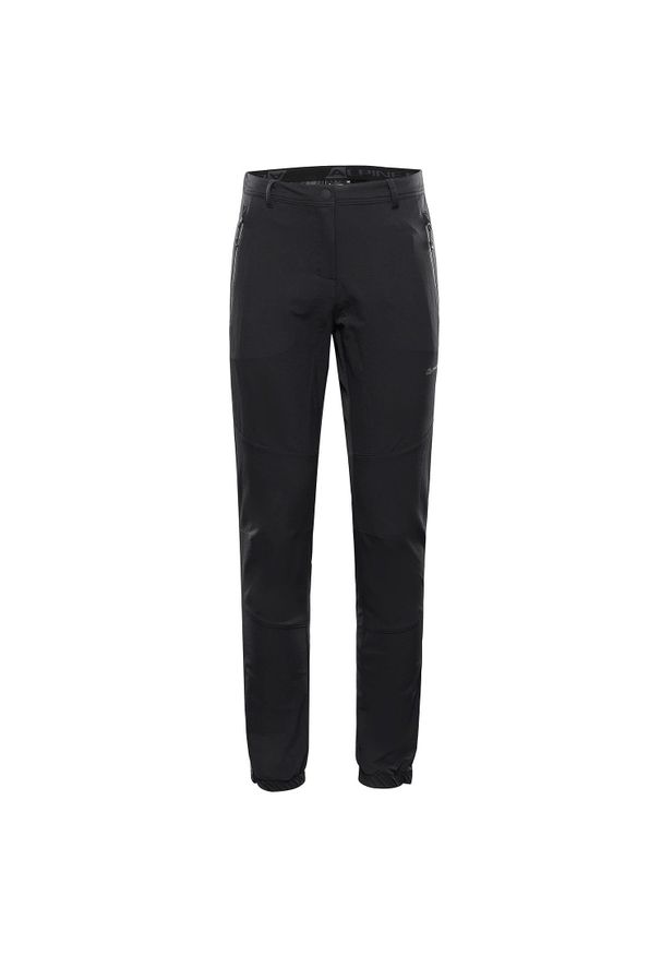 ALPINE PRO - Spodnie damskie trekkingowe softshell Alpine Pro Hurfa 2. Kolor: czarny. Materiał: softshell. Sport: turystyka piesza