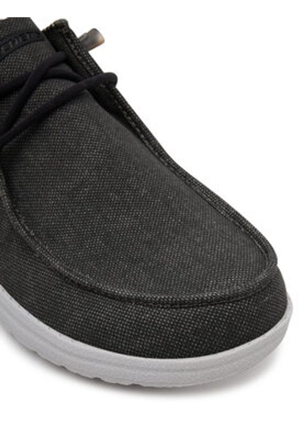 skechers - Skechers Mokasyny Melson-Coronado 210959/BKGY Czarny. Kolor: czarny. Materiał: materiał