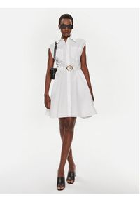 Pinko Sukienka koszulowa Anaceta 103111 A1P4 Biały Regular Fit. Kolor: biały. Materiał: bawełna. Typ sukienki: koszulowe #4