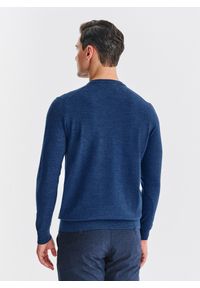 Pako Lorente - PAKO LORENTE - Wełniany sweter w kolorze granatowym. Okazja: na co dzień. Kolor: beżowy, niebieski. Materiał: wełna. Sezon: jesień. Styl: casual #8