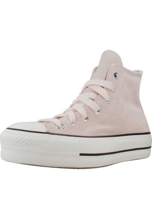Converse - Buty CONVERSE CHUCK TAYLOR ALL STAR LIFT PLATAFORM SUEDE Rose. Kolor: różowy. Materiał: tkanina