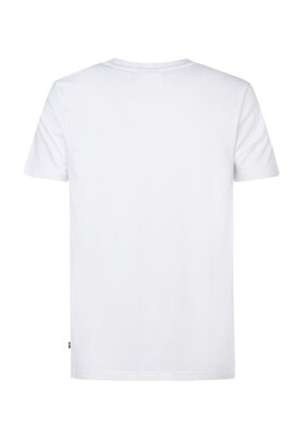 Petrol Industries T-Shirt M-1050-TSR602 Biały Regular Fit. Kolor: biały. Materiał: bawełna