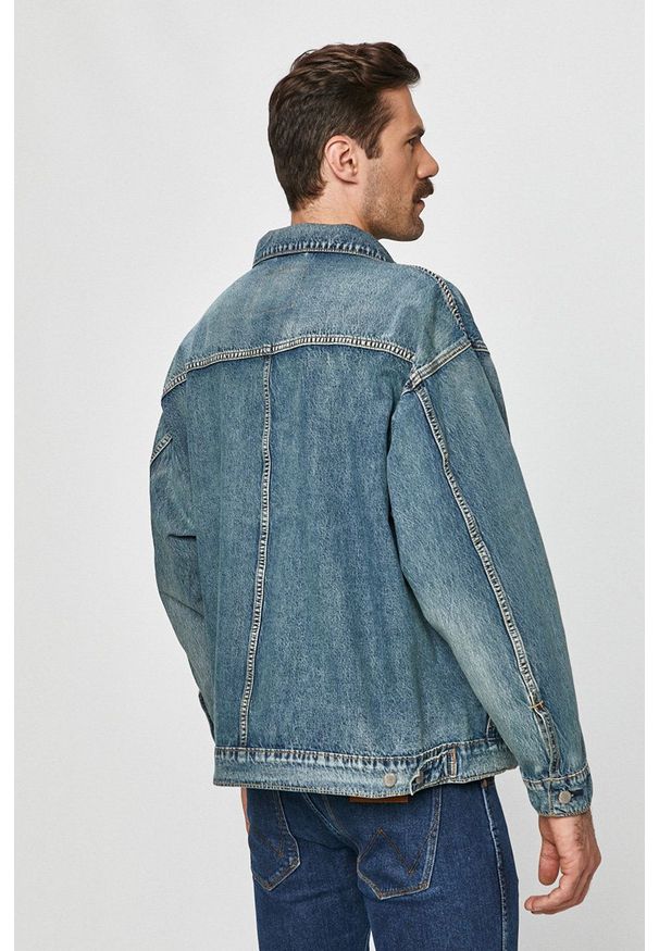 Levi's® - Levi's - Kurtka jeansowa. Okazja: na spotkanie biznesowe. Kolor: niebieski. Materiał: jeans. Styl: biznesowy