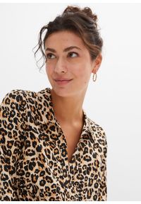 bonprix - Sukienka w animalistyczny deseń. Kolor: beżowy #2
