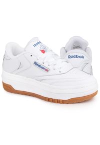 Buty sportowe damskie snekersy Reebok CLUB C EXTRA. Kolor: biały, brązowy, niebieski, wielokolorowy. Model: Reebok Club #1