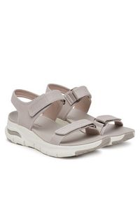 skechers - Skechers Sandały Arch Fit-Touristy 119247/TPE Brązowy. Kolor: brązowy. Materiał: materiał #3