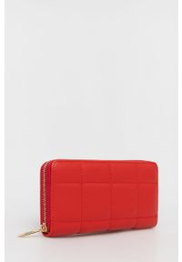 Answear Lab portfel damski kolor czerwony. Kolor: czerwony. Materiał: materiał. Wzór: gładki #3