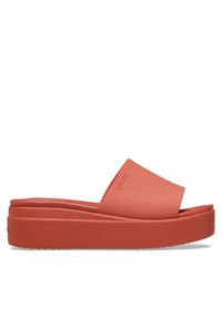 Crocs Klapki Brooklyn Slide 208728 Bordowy. Kolor: czerwony