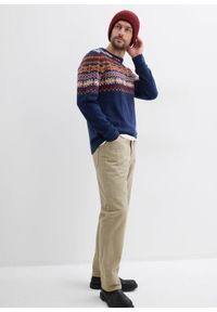 bonprix - Sweter w norweski wzór. Kolor: niebieski #3