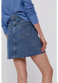 only - Only Spódnica jeansowa mini prosta. Okazja: na co dzień. Kolor: niebieski. Materiał: jeans. Styl: casual #3