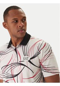 EA7 Emporio Armani Polo 7M001532 AF22175 Biały Regular Fit. Typ kołnierza: polo. Kolor: biały. Materiał: syntetyk #5