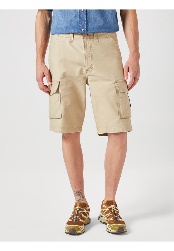 Wrangler - MESKIE SZORTY WRANGLER CASEY CARGO SHORT SADDLE 112350908