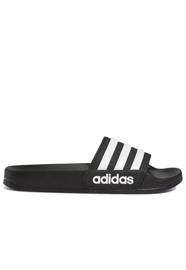 Adidas - Klapki młodzieżowe adidas Adilette Cloudfoam G27625 - czarne. Zapięcie: pasek. Kolor: czarny. Materiał: syntetyk. Wzór: aplikacja. Model: Adidas Cloudfoam