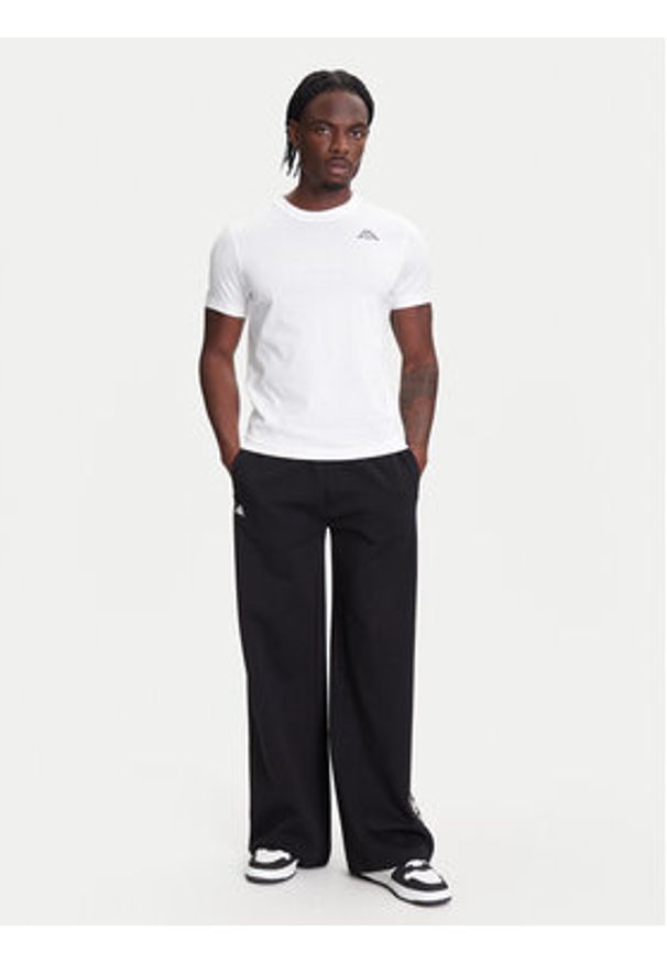 Kappa T-Shirt Logo Korpo Cafers 304J150 Biały Slim Fit. Kolor: biały. Materiał: bawełna