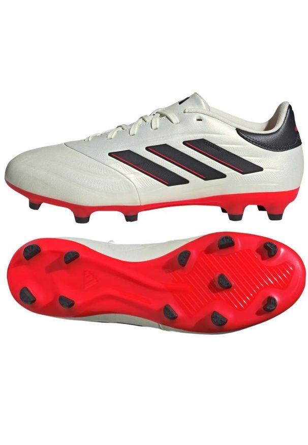 Adidas - Buty piłkarskie adidas Copa Pure.2 League Fg M IF5448 białe. Zapięcie: sznurówki. Kolor: biały. Materiał: syntetyk, guma. Sport: piłka nożna