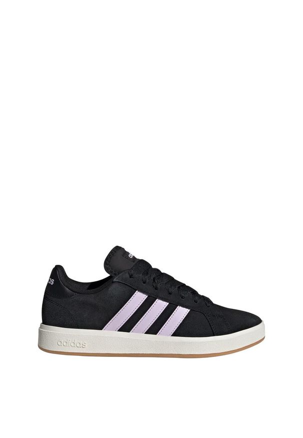 Adidas - Buty Grand Court Base 00s. Kolor: czarny, różowy, fioletowy, wielokolorowy, biały. Materiał: materiał. Sport: turystyka piesza