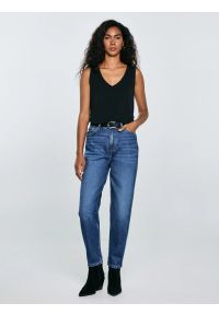 Big-Star - Koszulka damska na ramiączkach z wiskozy czarna Pistima 906. Kolor: czarny. Materiał: wiskoza. Długość rękawa: na ramiączkach. Styl: elegancki #5