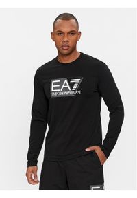 EA7 Emporio Armani Longsleeve 3DPT64 PJ03Z 1200 Czarny Regular Fit. Kolor: czarny. Materiał: bawełna. Długość rękawa: długi rękaw