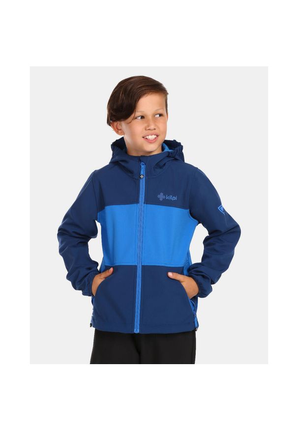 Chłopięca kurtka softshell Kilpi RAVIO-J. Kolor: niebieski. Materiał: softshell