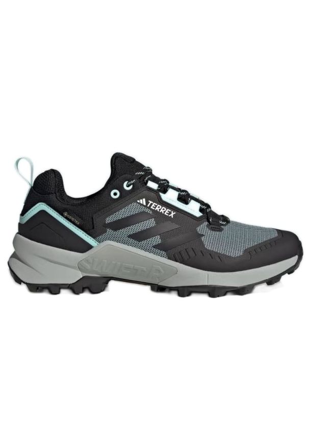 Adidas Buty trekkingowe Terrex Swift R3 Gtx M IF2407 czarne. Okazja: na co dzień. Kolor: czarny. Materiał: materiał, guma. Szerokość cholewki: normalna. Technologia: Gore-Tex. Model: Adidas Terrex