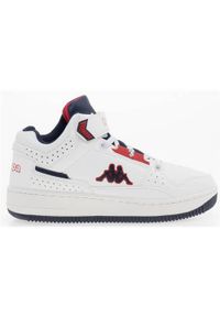 Buty do chodzenia dla dzieci Kappa Jonscha. Zapięcie: rzepy. Kolor: biały, wielokolorowy. Materiał: materiał, syntetyk, tkanina, guma. Szerokość cholewki: normalna. Sport: turystyka piesza
