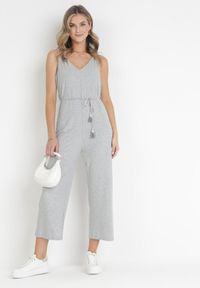 Born2be - Szary Kombinezon Phimeine. Kolor: szary. Długość rękawa: na ramiączkach #1