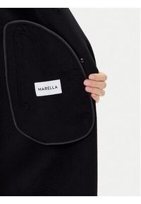 Marella Płaszcz wełniany Good 2523016031 Czarny Regular Fit. Kolor: czarny. Materiał: wełna #3