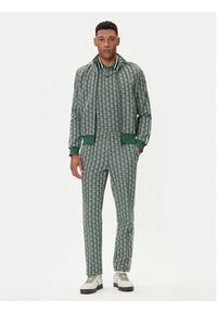 Lacoste Bluza SH1368 Zielony Regular Fit. Kolor: zielony. Materiał: syntetyk, bawełna #5