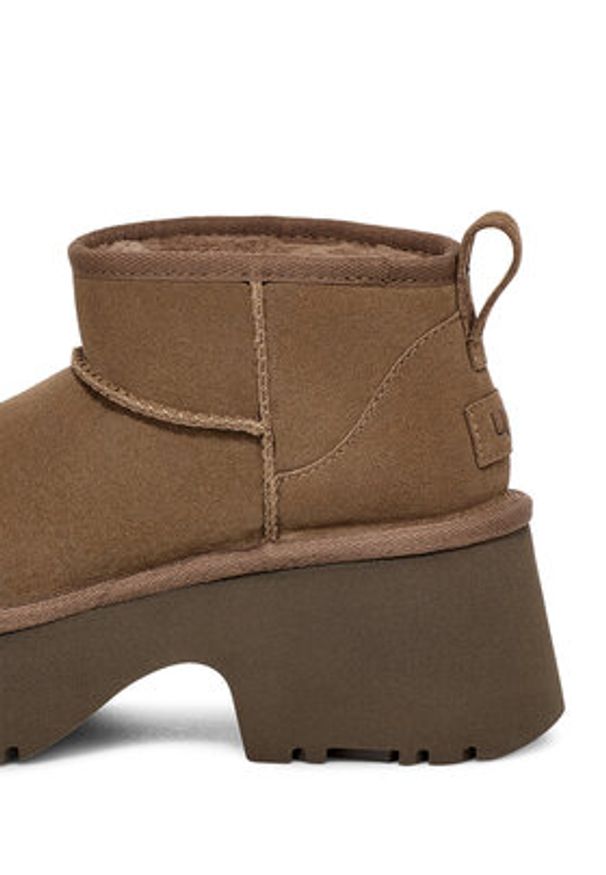 Ugg Śniegowce W Classic Ultra Mini Heights 1158311 Zielony. Kolor: zielony. Materiał: zamsz, skóra