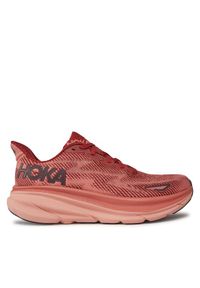 HOKA - Hoka Buty Clifton 9 1127896 Czerwony. Kolor: czerwony. Materiał: mesh, materiał