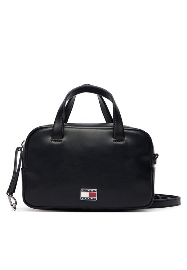 Tommy Jeans Torebka Tjw City Trunk Crossover AW0AW18084 Czarny. Kolor: czarny. Materiał: skórzane