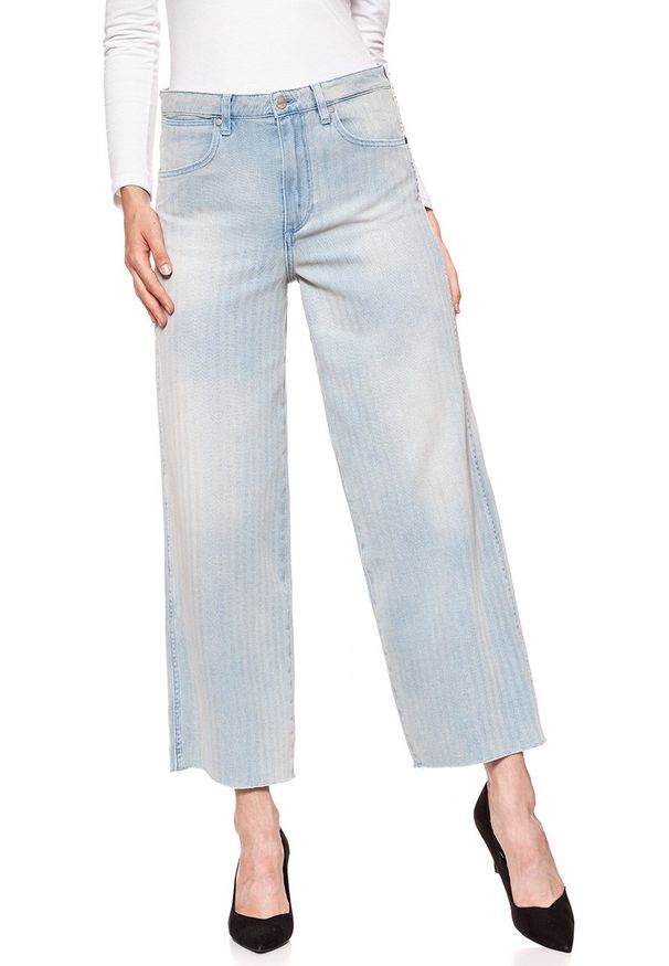 Wrangler - WRANGLER BAGGY HERRINGBONE W28GTS281 112128257. Stan: podwyższony. Wzór: jodełka, aplikacja
