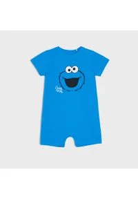 Sinsay - Romper Cookie Monster - Niebieski. Kolor: niebieski #1