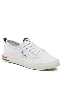 Pepe Jeans Tenisówki Brady Basic G PGS30561 Biały. Kolor: biały. Materiał: materiał #7