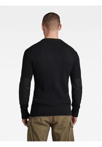 G-Star RAW - G-Star Raw Sweter Army D23525-D496-6484 Czarny Regular Fit. Kolor: czarny. Materiał: bawełna