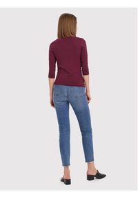 Vero Moda Bluzka Panda 10274133 Bordowy Regular Fit. Kolor: czerwony. Materiał: bawełna