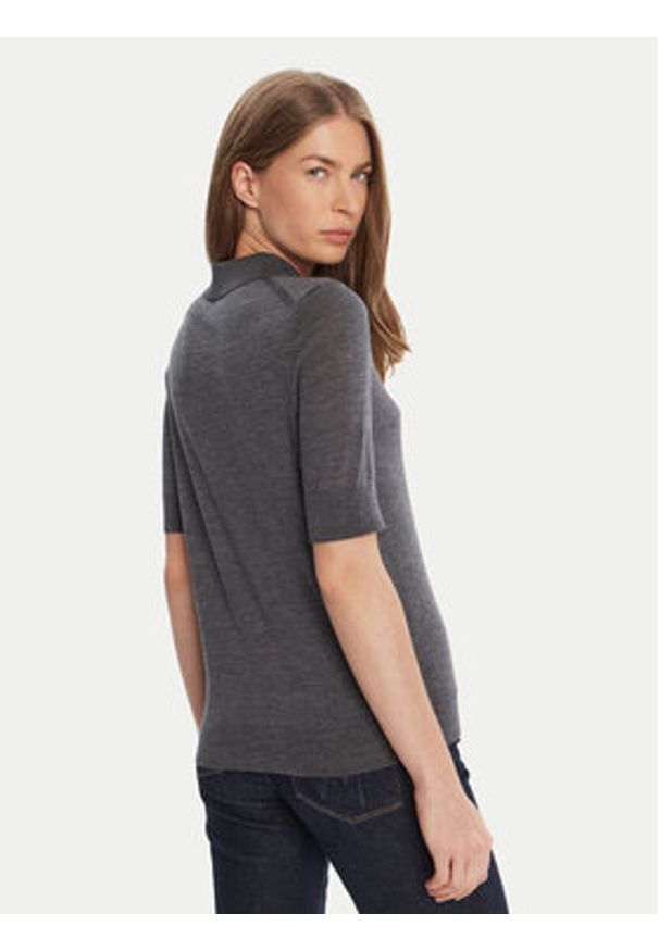 BOSS Sweter Fidenka 50545015 Szary Regular Fit. Kolor: szary. Materiał: wełna