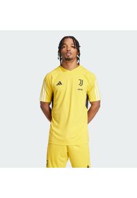 Koszulka piłkarska męska Adidas Juventus Tiro 23 Training Jersey. Kolor: żółty. Materiał: jersey. Sport: piłka nożna
