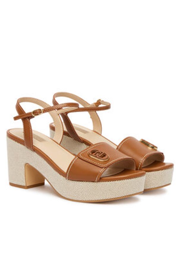 Liu Jo Sandały Harper 04 SA6119 P0102 Brązowy. Kolor: brązowy. Materiał: skóra