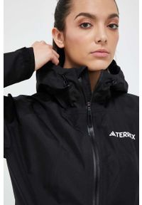 adidas TERREX kurtka przeciwdeszczowa Xperior GTX Paclite damska kolor czarny gore-tex. Kolor: czarny. Materiał: tkanina, tworzywo sztuczne, materiał. Technologia: Gore-Tex. Wzór: ze splotem #2