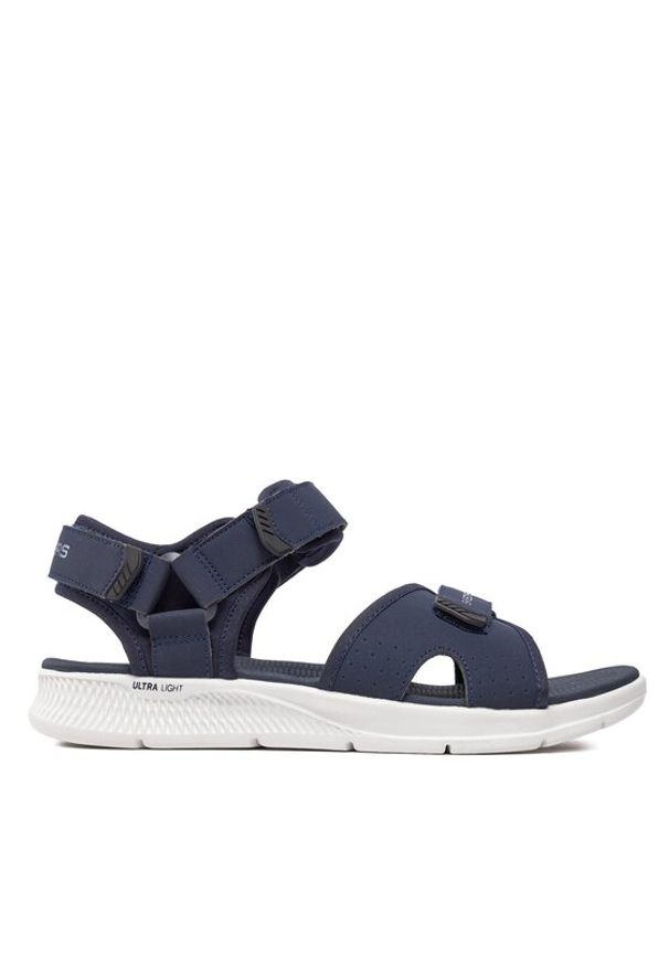 skechers - Skechers Sandały Go Consistent Sandal-Tributary 229097/NVBK Granatowy. Kolor: niebieski. Materiał: skóra