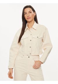 United Colors of Benetton - United Colors Of Benetton Kurtka jeansowa 25Z2DN05C Écru Regular Fit. Materiał: bawełna
