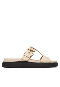 Clarks Klapki Aristella West 26185812 Écru. Kolor: kremowy. Materiał: skóra #1