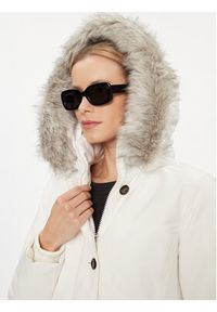 TOMMY HILFIGER - Tommy Hilfiger Parka WW0WW39864 Écru Regular Fit. Materiał: syntetyk #3